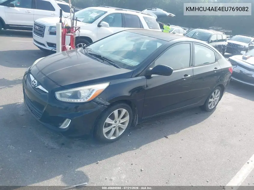 2014 Hyundai Accent Gls VIN: KMHCU4AE4EU769082 Lot: 45686566