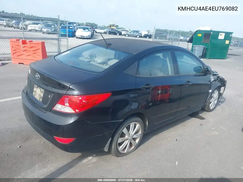 2014 Hyundai Accent Gls VIN: KMHCU4AE4EU769082 Lot: 45686566