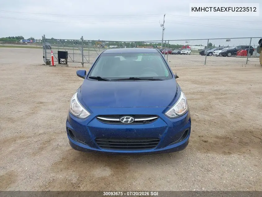 2015 Hyundai Accent Gl VIN: KMHCT5AEXFU223512 Lot: 30093675