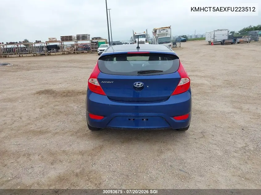 2015 Hyundai Accent Gl VIN: KMHCT5AEXFU223512 Lot: 30093675
