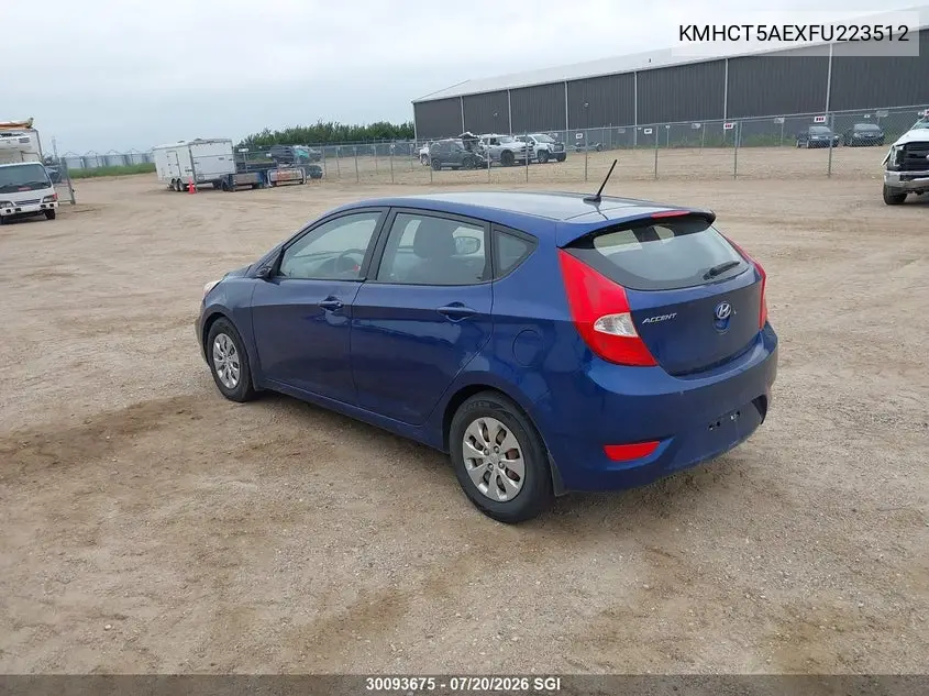 2015 Hyundai Accent Gl VIN: KMHCT5AEXFU223512 Lot: 30093675