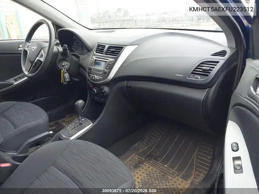 2015 Hyundai Accent Gl VIN: KMHCT5AEXFU223512 Lot: 30093675
