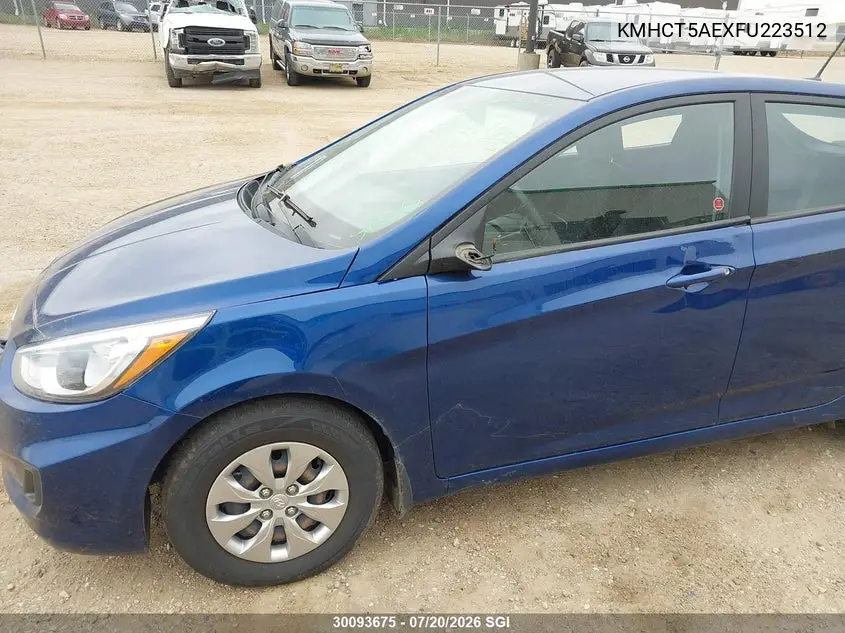 2015 Hyundai Accent Gl VIN: KMHCT5AEXFU223512 Lot: 30093675