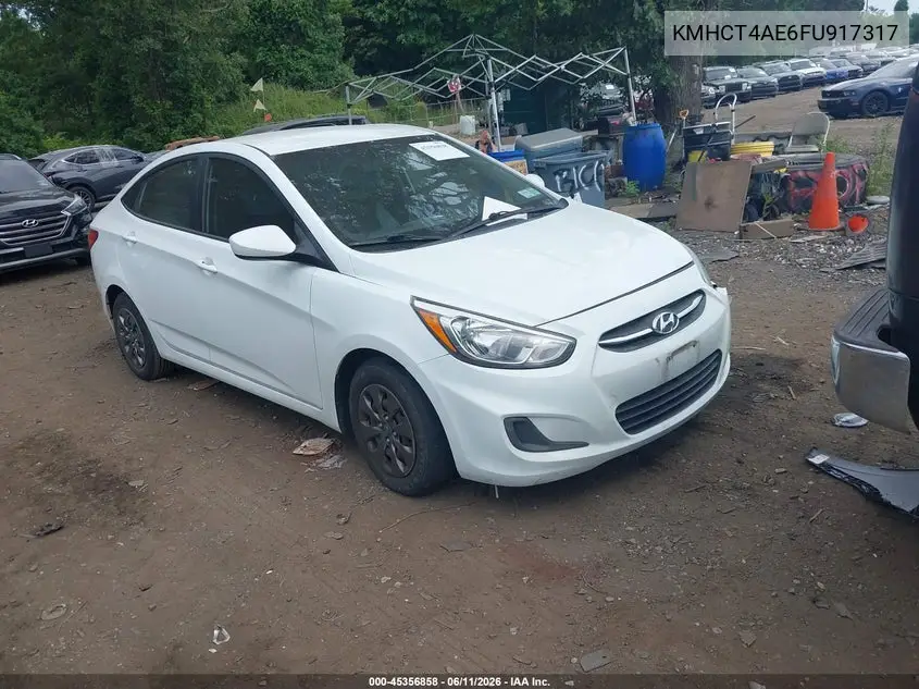2015 Hyundai Accent Gls VIN: KMHCT4AE6FU917317 Lot: 45356858