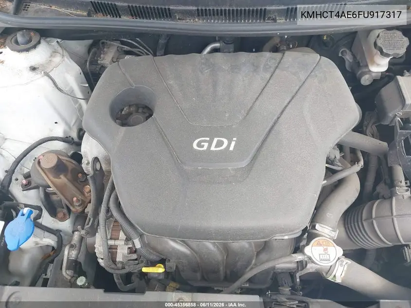 2015 Hyundai Accent Gls VIN: KMHCT4AE6FU917317 Lot: 45356858