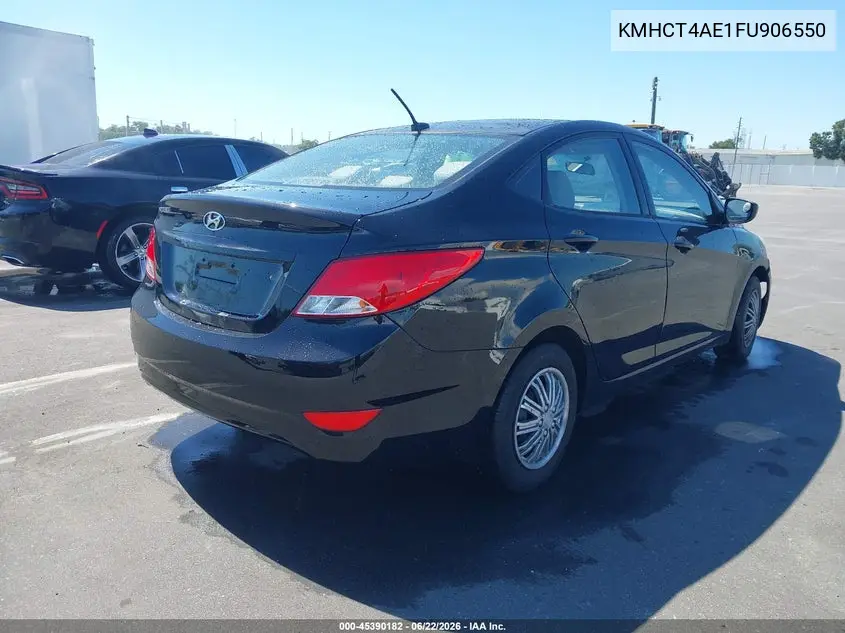 2015 Hyundai Accent Gls VIN: KMHCT4AE1FU906550 Lot: 45390182