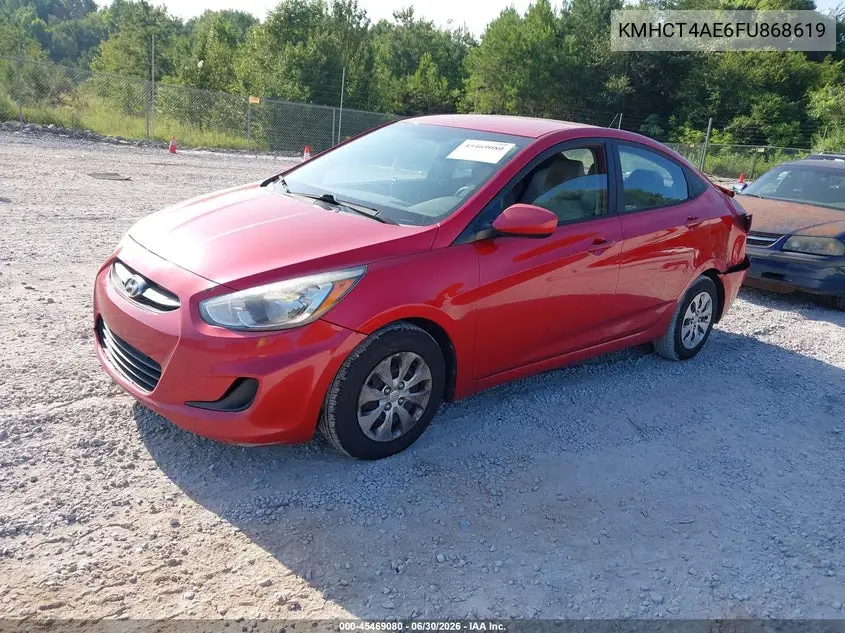 2015 Hyundai Accent Gls VIN: KMHCT4AE6FU868619 Lot: 45469080