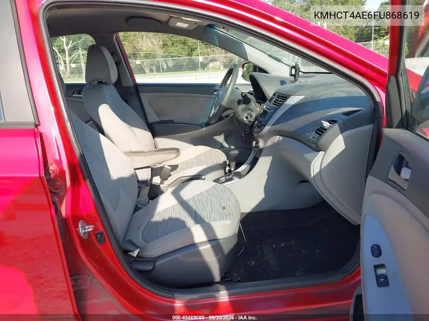 2015 Hyundai Accent Gls VIN: KMHCT4AE6FU868619 Lot: 45469080