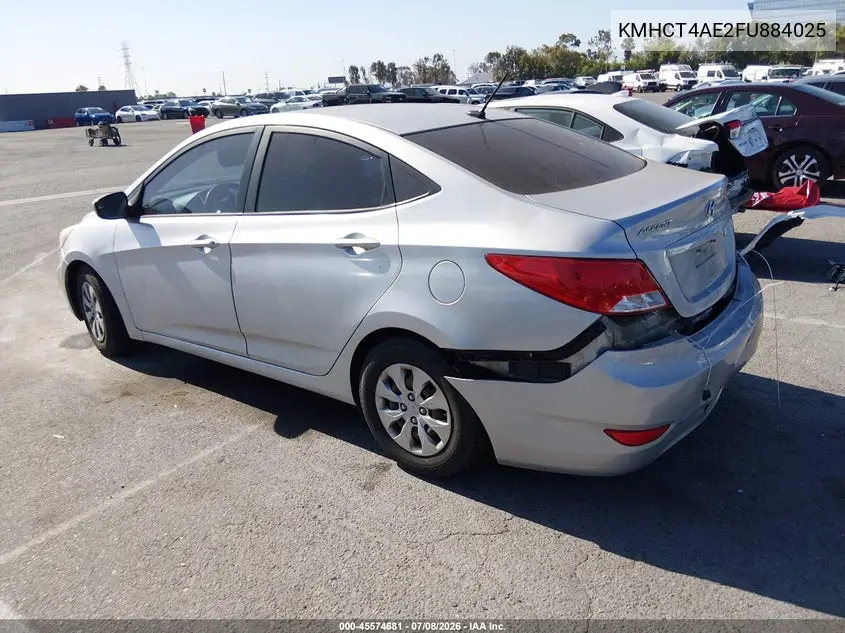 2015 Hyundai Accent Gls VIN: KMHCT4AE2FU884025 Lot: 45574681