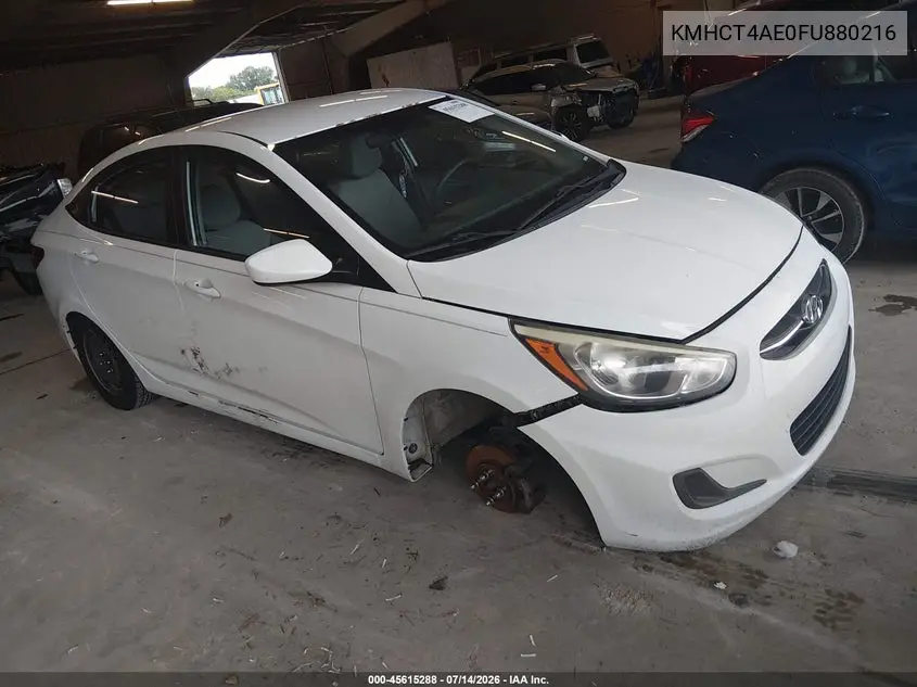 2015 Hyundai Accent Gls VIN: KMHCT4AE0FU880216 Lot: 45615288
