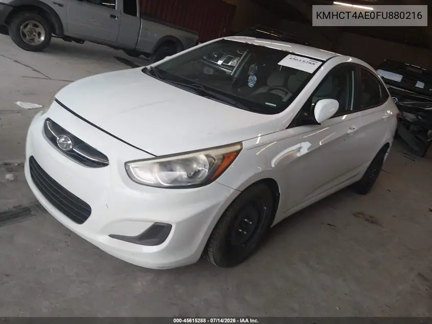 2015 Hyundai Accent Gls VIN: KMHCT4AE0FU880216 Lot: 45615288