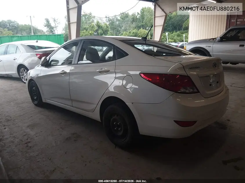 2015 Hyundai Accent Gls VIN: KMHCT4AE0FU880216 Lot: 45615288