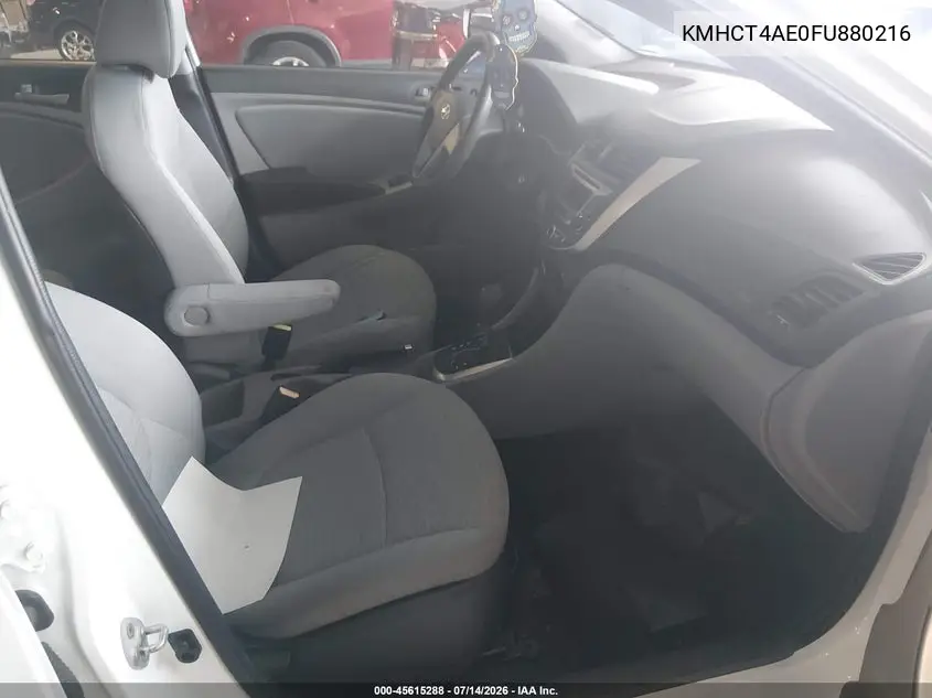 2015 Hyundai Accent Gls VIN: KMHCT4AE0FU880216 Lot: 45615288