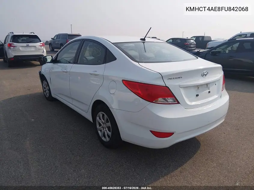 2015 Hyundai Accent Gls VIN: KMHCT4AE8FU842068 Lot: 45628353