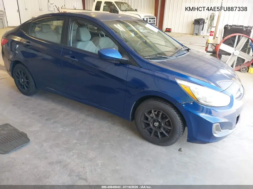 2015 Hyundai Accent Gls VIN: KMHCT4AE5FU887338 Lot: 45640043