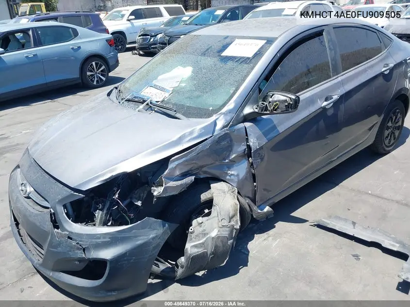 2015 Hyundai Accent Gls VIN: KMHCT4AE0FU909505 Lot: 45649370