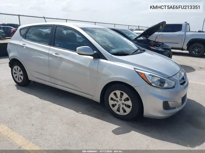 2015 Hyundai Accent Gs VIN: KMHCT5AE6FU213351 Lot: 45666401