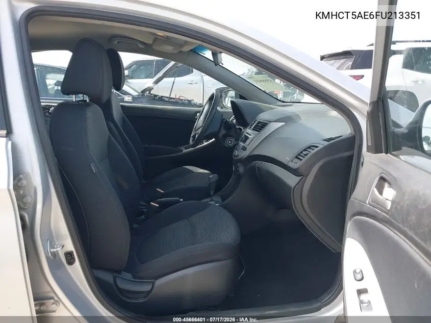 2015 Hyundai Accent Gs VIN: KMHCT5AE6FU213351 Lot: 45666401