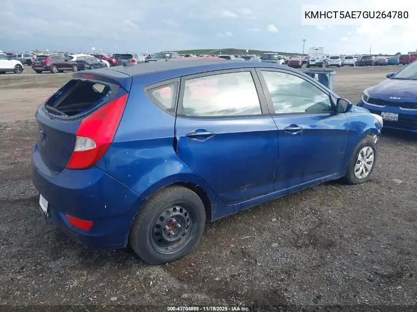 KMHCT5AE7GU264780 2016 Hyundai Accent Se