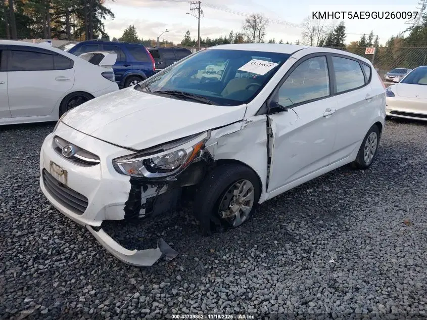KMHCT5AE9GU260097 2016 Hyundai Accent Se