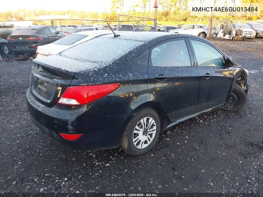 KMHCT4AE6GU013484 2016 Hyundai Accent Se