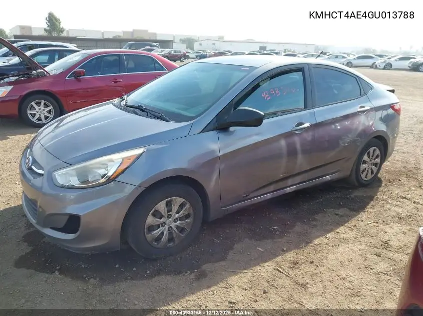 KMHCT4AE4GU013788 2016 Hyundai Accent Se