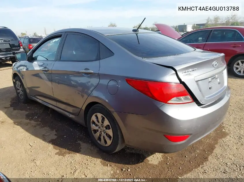 KMHCT4AE4GU013788 2016 Hyundai Accent Se