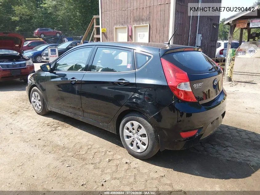 2016 Hyundai Accent Se VIN: KMHCT5AE7GU290442 Lot: 45606684