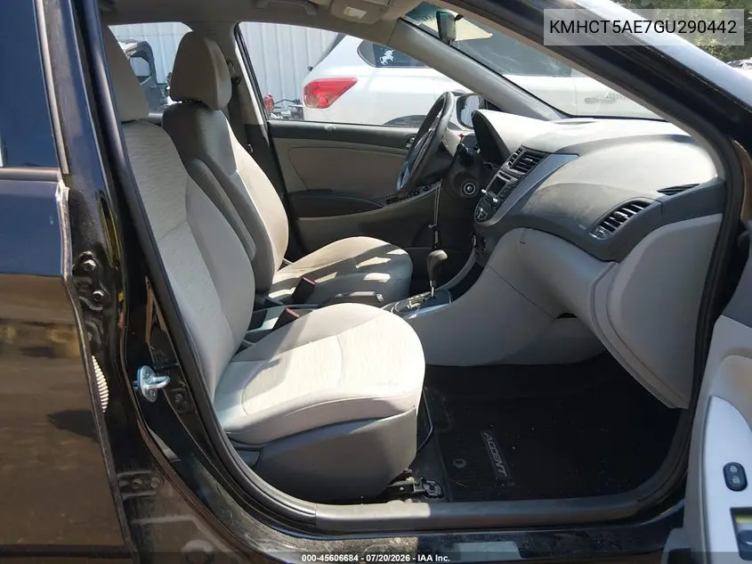 2016 Hyundai Accent Se VIN: KMHCT5AE7GU290442 Lot: 45606684