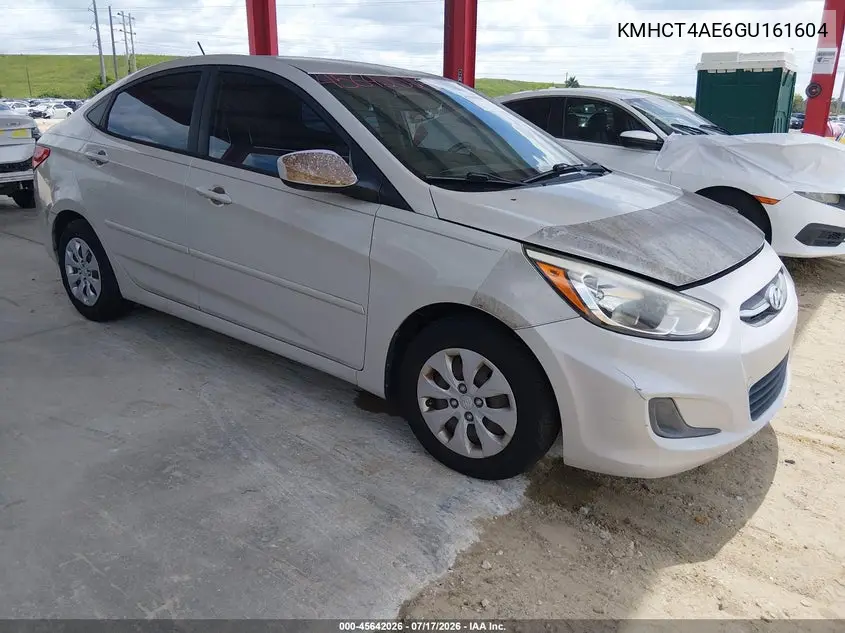 2016 Hyundai Accent Se VIN: KMHCT4AE6GU161604 Lot: 45642026