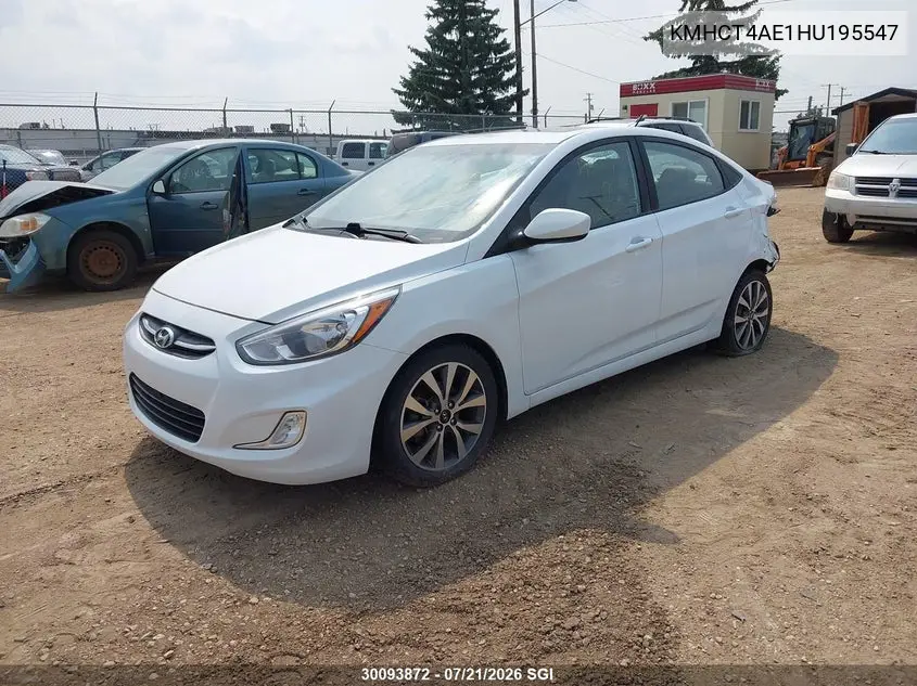 2017 Hyundai Accent Se VIN: KMHCT4AE1HU195547 Lot: 30093872