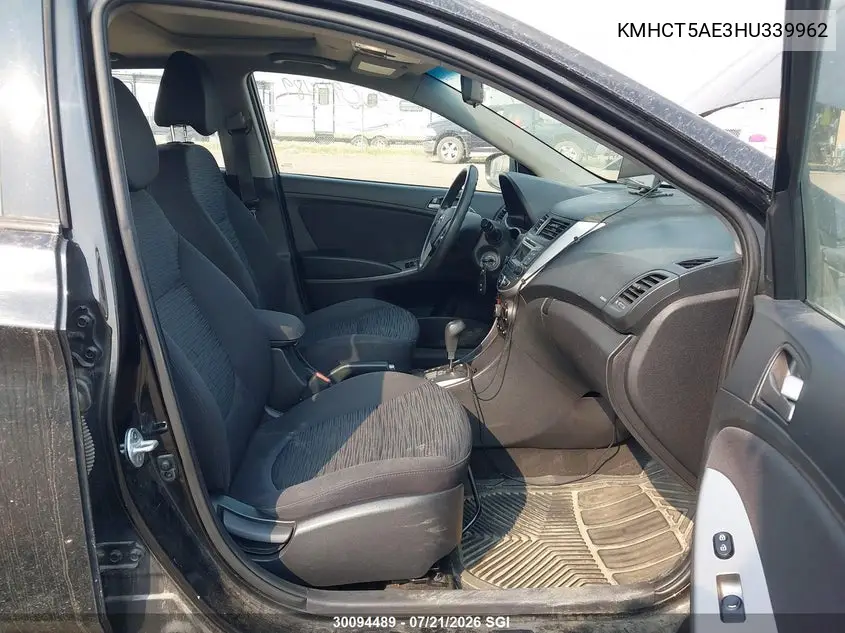 2017 Hyundai Accent Se VIN: KMHCT5AE3HU339962 Lot: 30094489