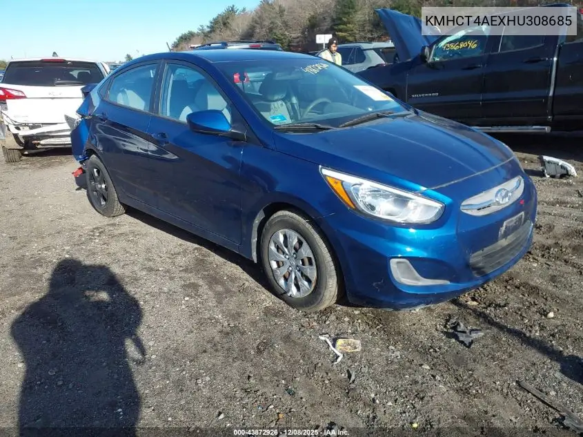 KMHCT4AEXHU308685 2017 Hyundai Accent Se