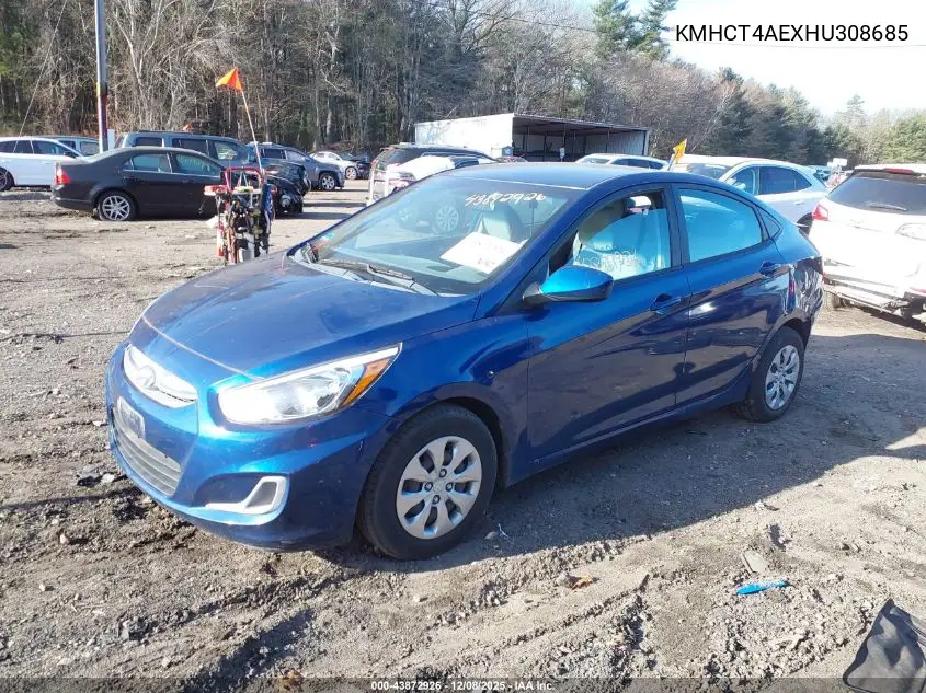 KMHCT4AEXHU308685 2017 Hyundai Accent Se