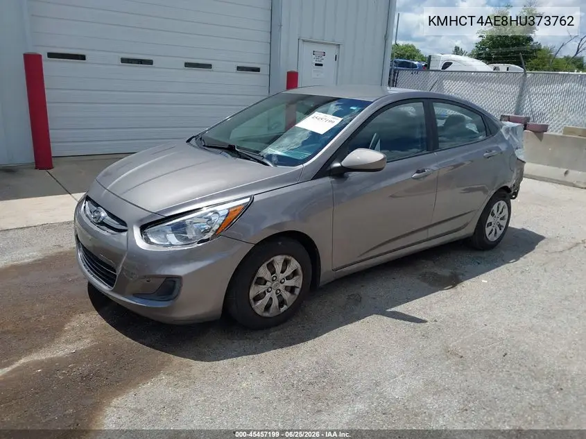 2017 Hyundai Accent Se VIN: KMHCT4AE8HU373762 Lot: 45457199