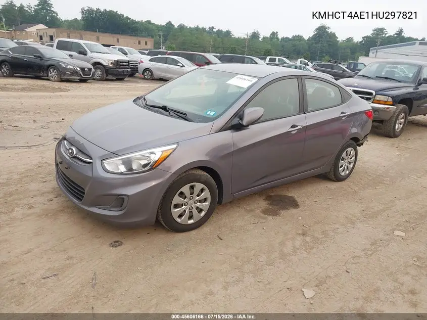 2017 Hyundai Accent Se VIN: KMHCT4AE1HU297821 Lot: 45606166