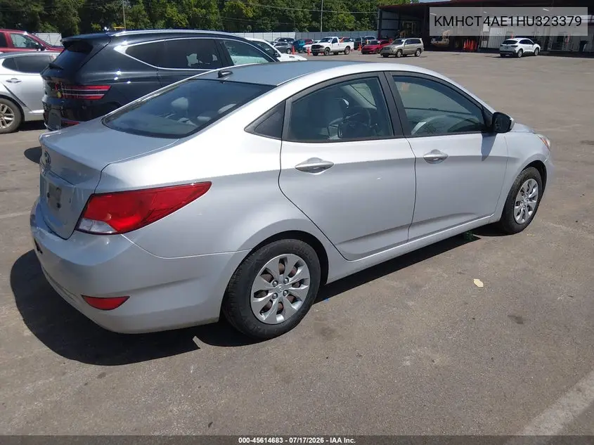 2017 Hyundai Accent Se VIN: KMHCT4AE1HU323379 Lot: 45614683