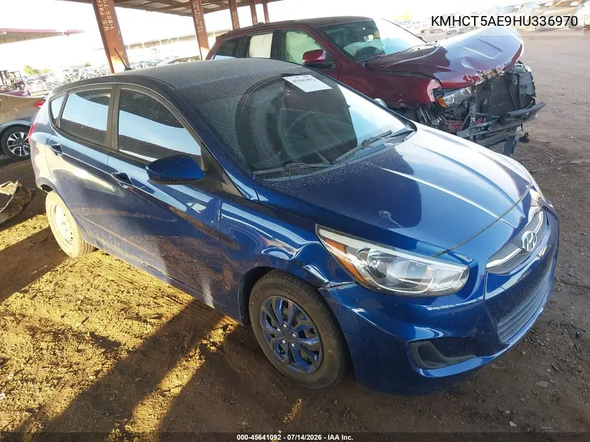 2017 Hyundai Accent Se VIN: KMHCT5AE9HU336970 Lot: 45641092
