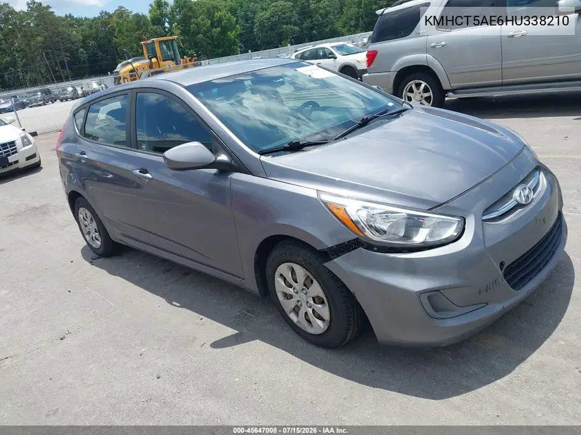 2017 Hyundai Accent Se VIN: KMHCT5AE6HU338210 Lot: 45647008