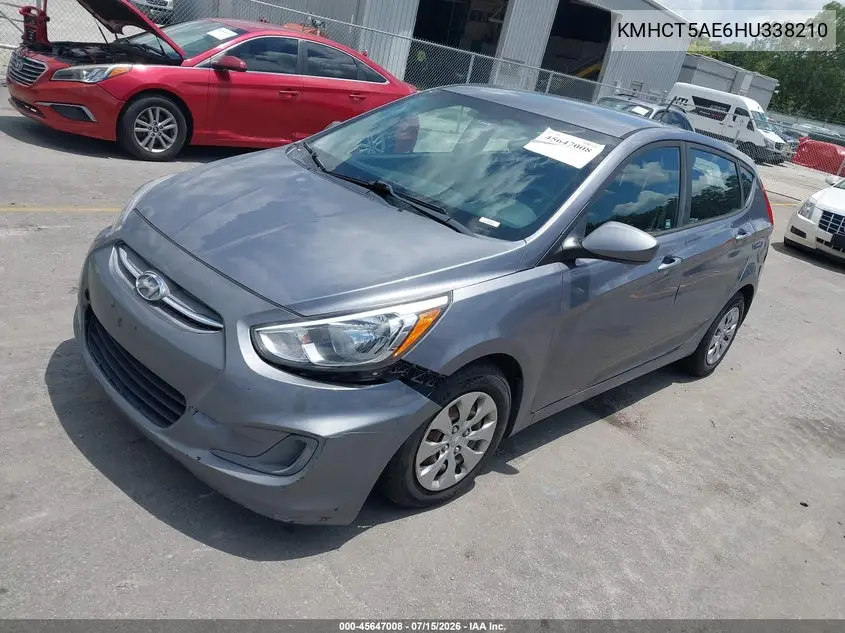 2017 Hyundai Accent Se VIN: KMHCT5AE6HU338210 Lot: 45647008