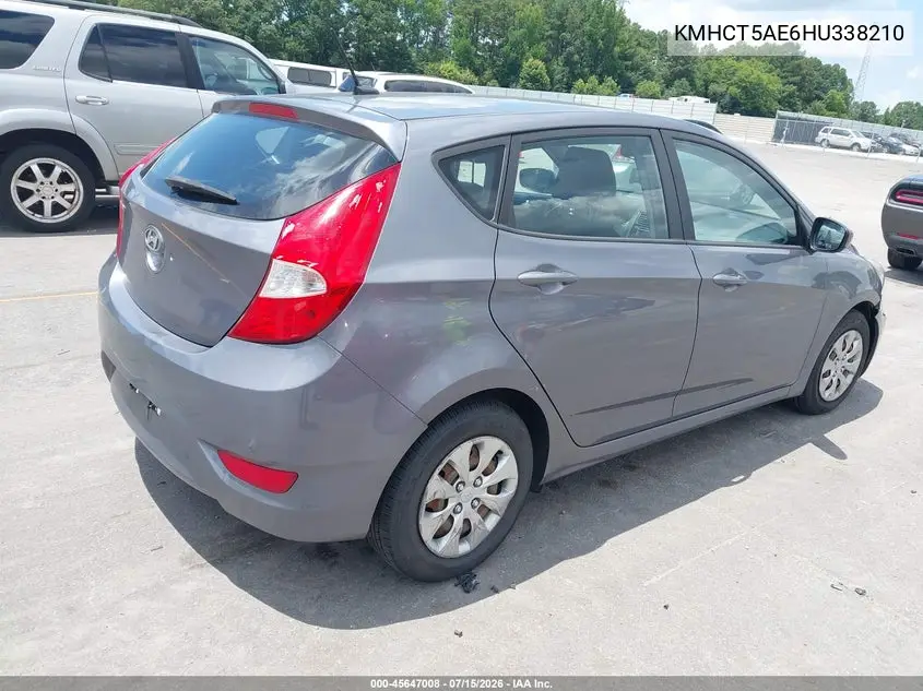 2017 Hyundai Accent Se VIN: KMHCT5AE6HU338210 Lot: 45647008