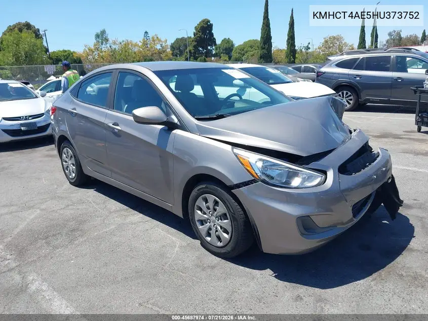 2017 Hyundai Accent Se VIN: KMHCT4AE5HU373752 Lot: 45687974