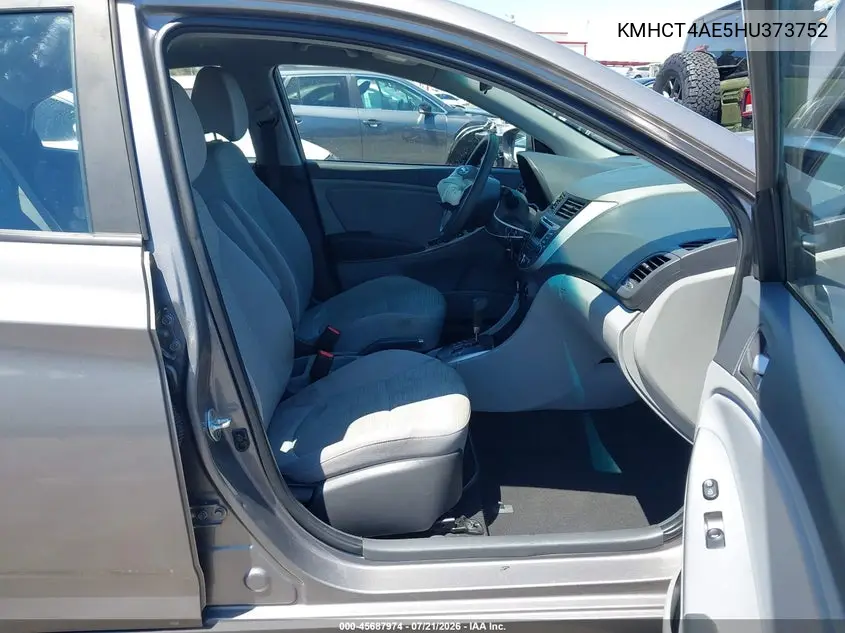 2017 Hyundai Accent Se VIN: KMHCT4AE5HU373752 Lot: 45687974