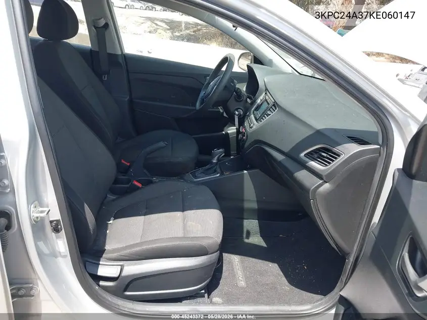 2019 Hyundai Accent Se VIN: 3KPC24A37KE060147 Lot: 45243372