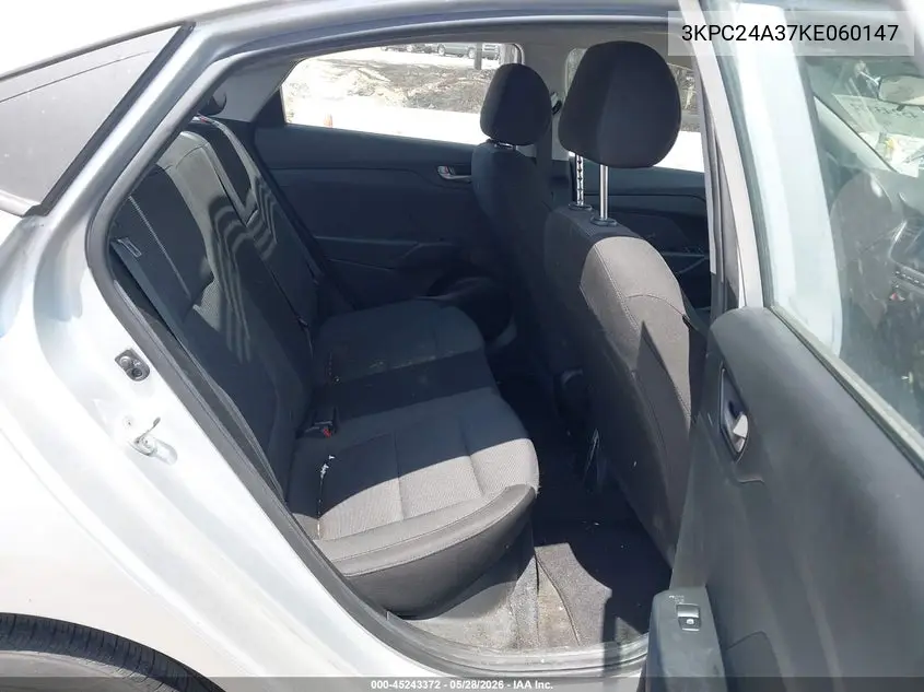 2019 Hyundai Accent Se VIN: 3KPC24A37KE060147 Lot: 45243372