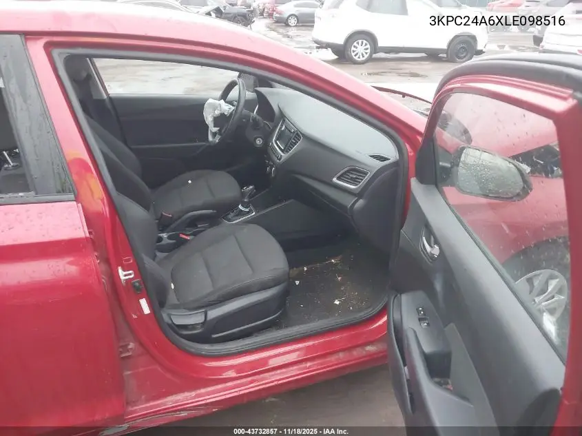 3KPC24A6XLE098516 2020 Hyundai Accent Se