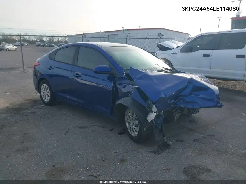 3KPC24A64LE114080 2020 Hyundai Accent Se