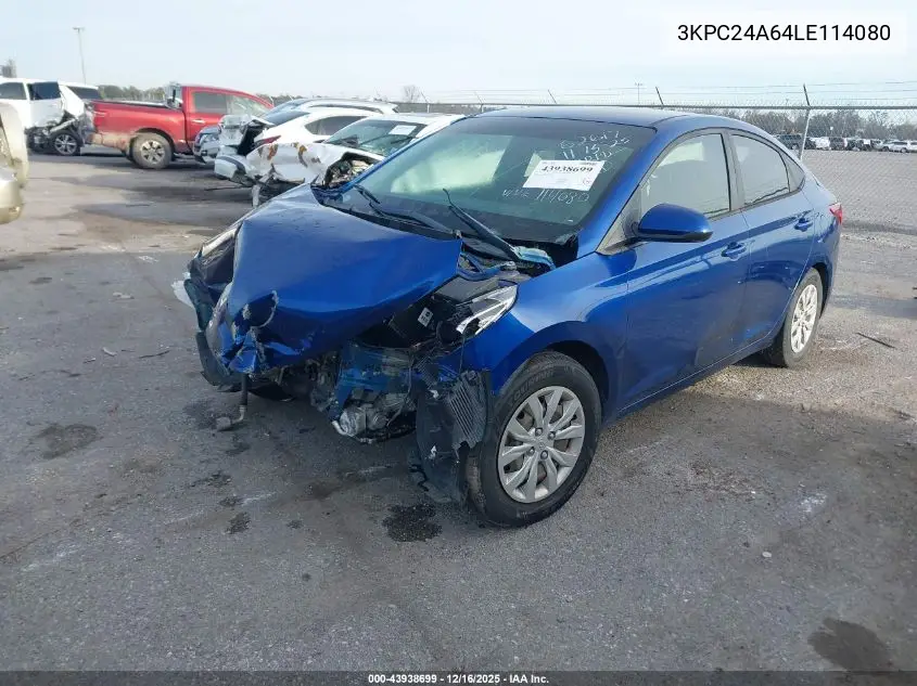 3KPC24A64LE114080 2020 Hyundai Accent Se