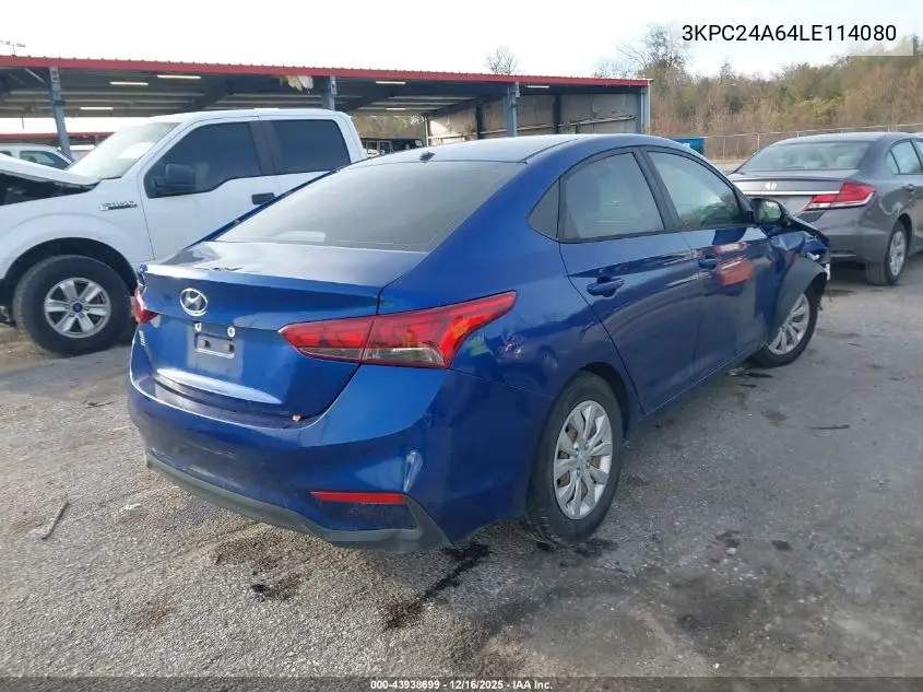 3KPC24A64LE114080 2020 Hyundai Accent Se