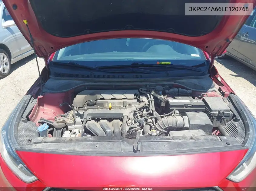 2020 Hyundai Accent Se VIN: 3KPC24A66LE120768 Lot: 45225081
